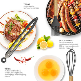 oannao silicone spoon stirs sauces and serves soups cleanly