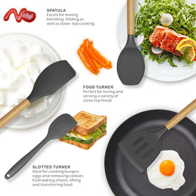 oannao silicone tongs lift hot foods without sticking