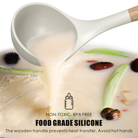 oannao silicone tongs with heat-resistant grip
