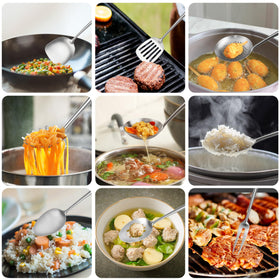 OARSE spaghetti spoon stirs and serves pasta with ease.
