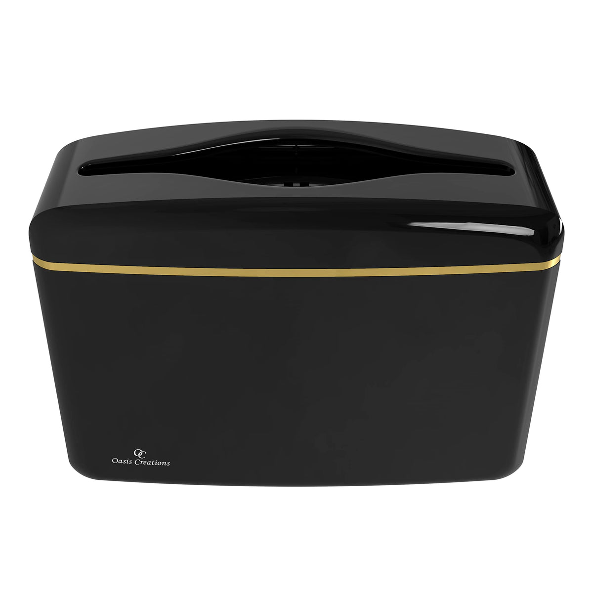 Oasis Creations included suction cups secure the dispenser on a counter