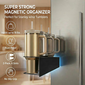 Close-up of the full magnetic backing gripping metal surfaces reliably