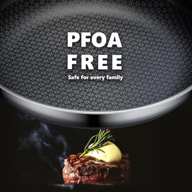 OATOFP 12-inch skillet with edge to edge nonstick for versatile cooking