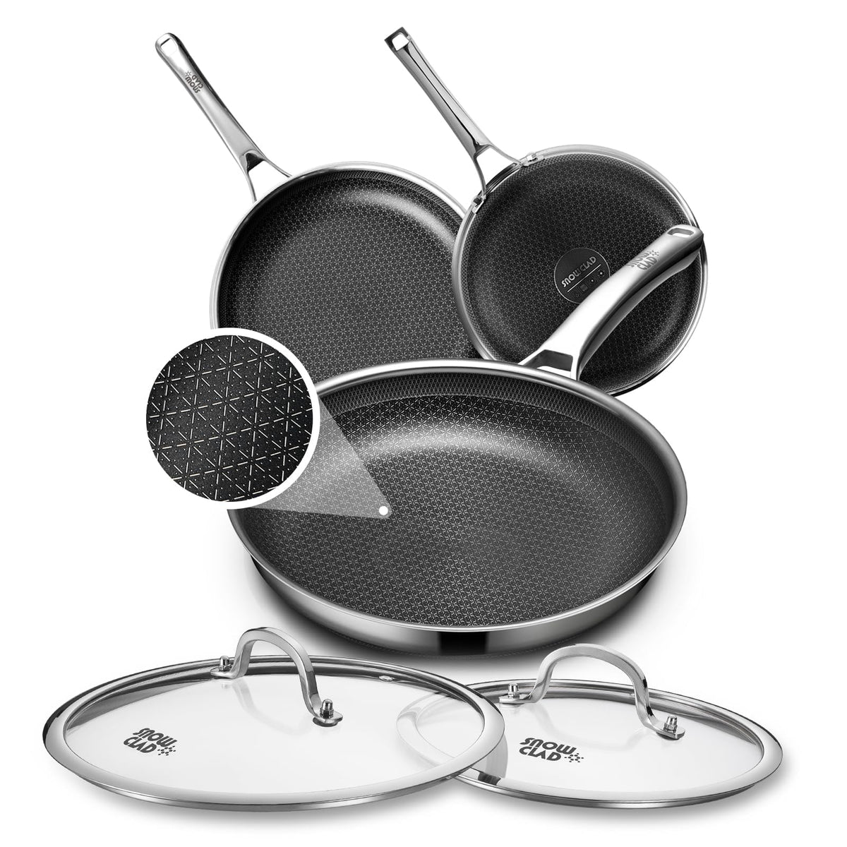 OATOFP 8-inch nonstick frying pan showing smooth release for easy weeknight meals