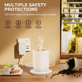 OatXtorpor white charging dock shown with non-slip surface for secure placement