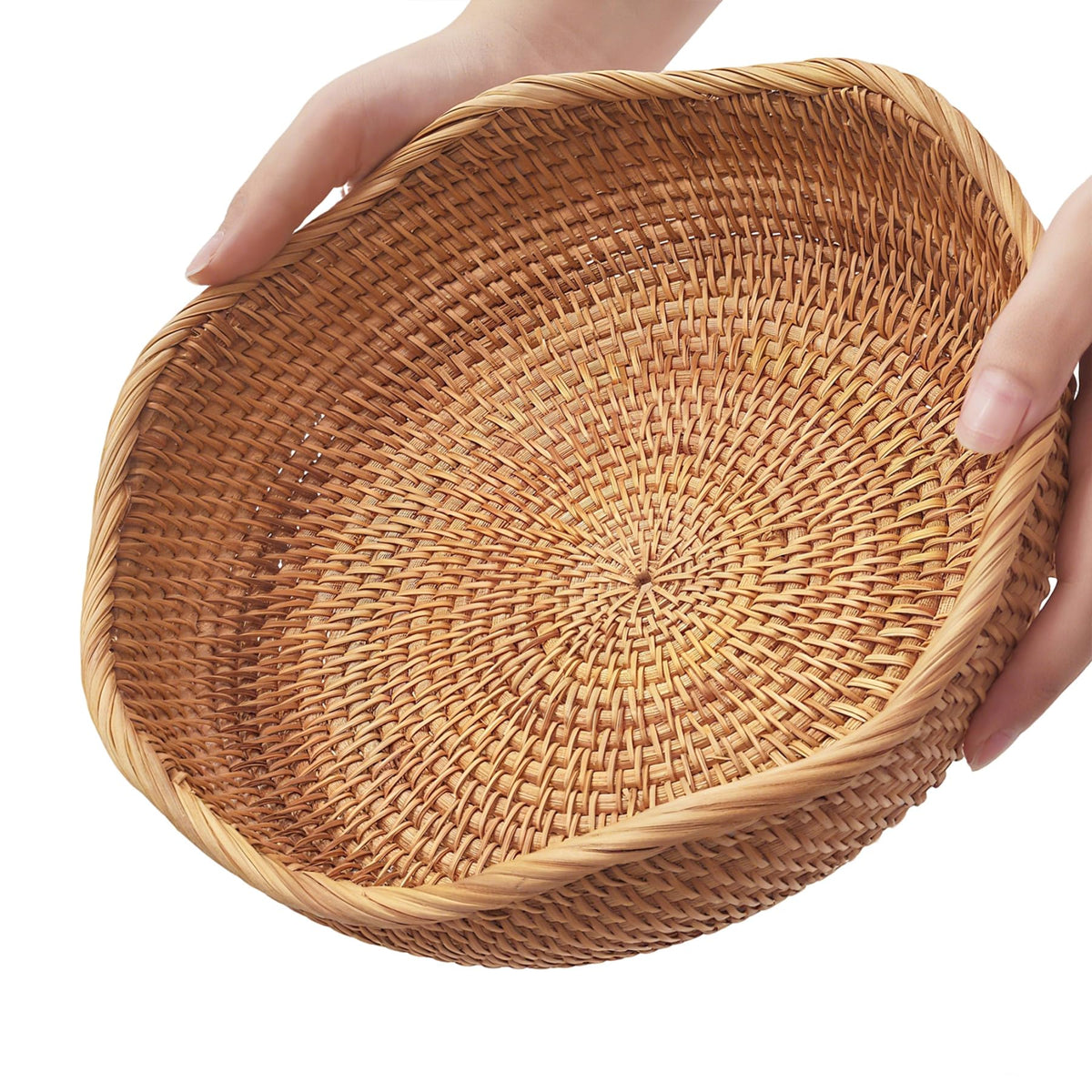 Oavostd 10-inch wave bread basket on a counter keeping bread organized and accessible