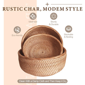 Oavostd versatile kitchen organizer basket for fruits, snacks, or small items.