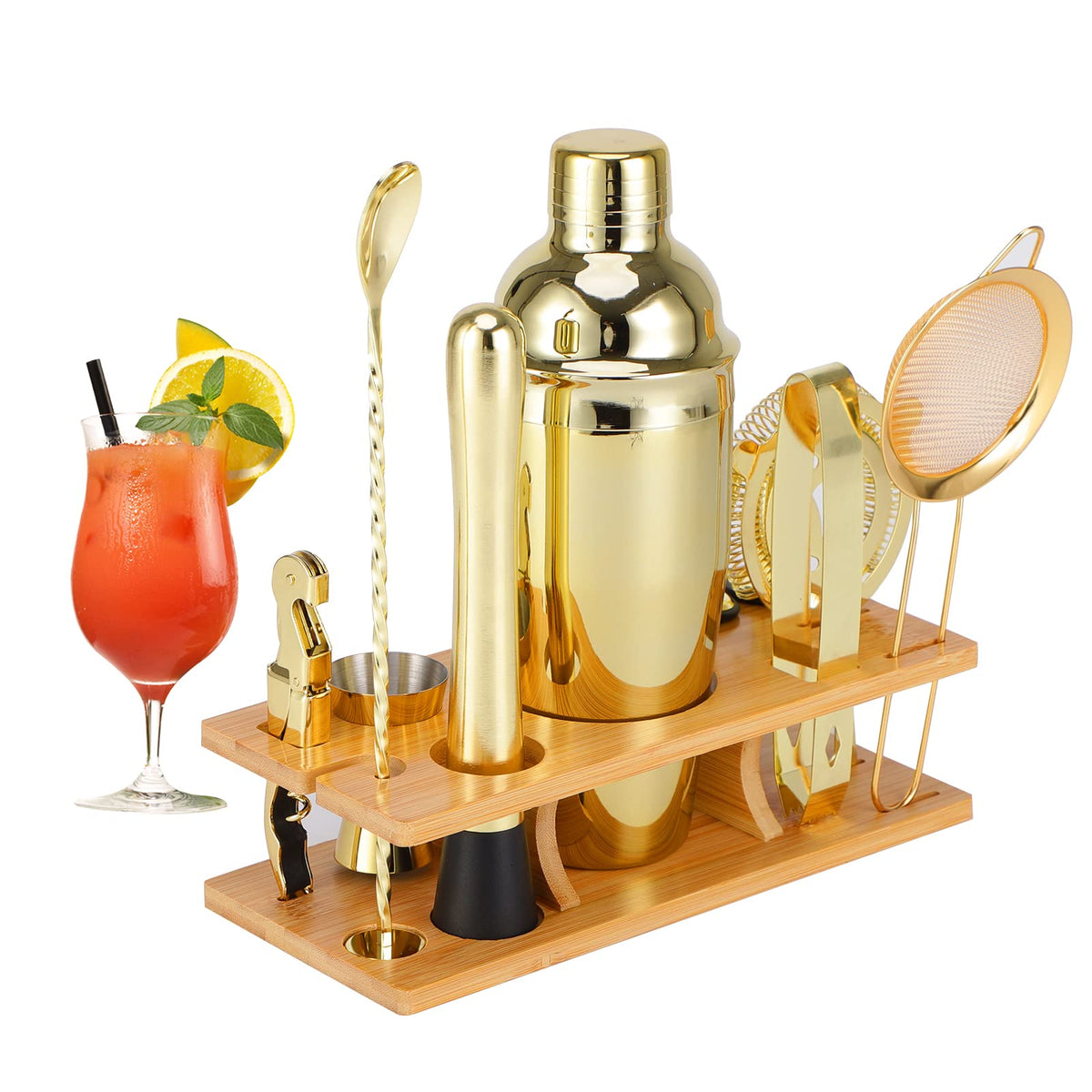 OBALY 19oz shaker shown for durable, rust-proof home bartending.