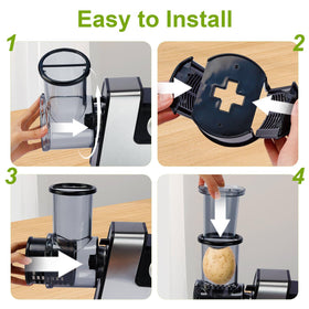 Obecilc non-slip stable base ensures steady grating during use