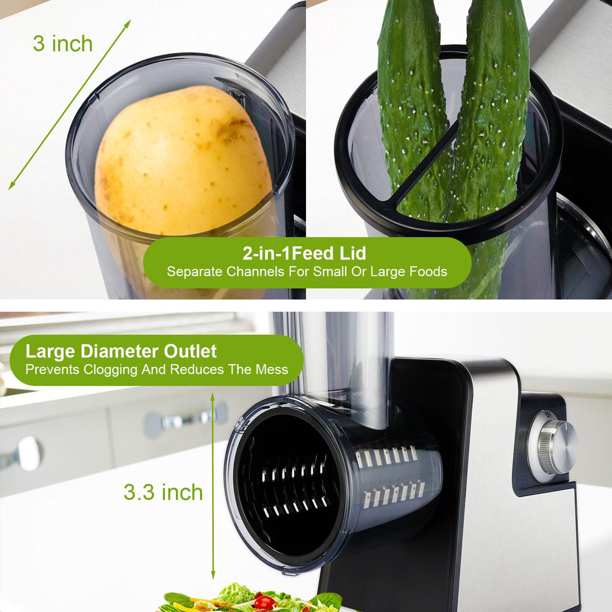 Obecilc versatile kitchen tool for vegetables, nuts, and fruits