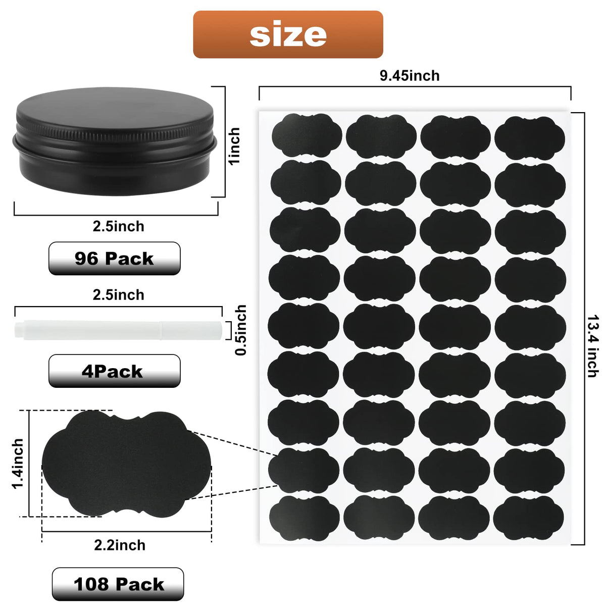 OBKJJ 2 oz aluminum tin provides lightweight, durable container for candles and balms.