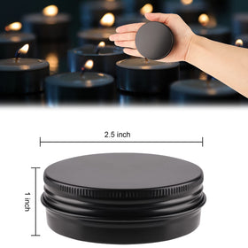 OBKJJ 2oz metal tins ideal for crafts, candles, and small gifts.