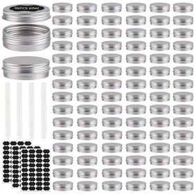 OBKJJ 2 oz aluminum tin with screw lid, ideal for DIY balms