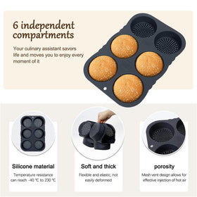 Obsoorth flexible silicone bun pan resists deformation during kneading