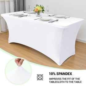 Obstal 2-pack universal-fit tablecloth for banquet and event setups