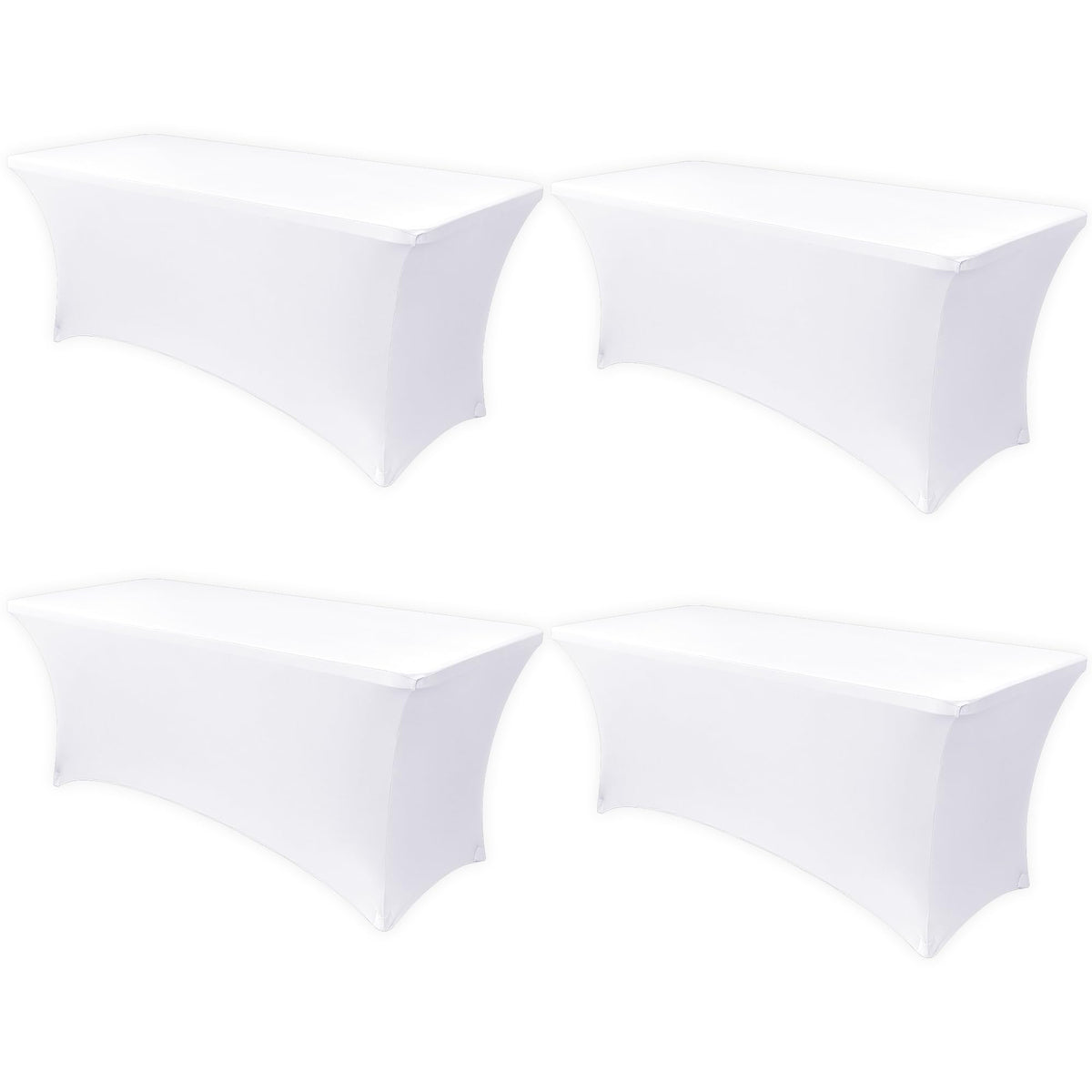 Obstal 6ft stretch table cover close-up shows elasticity and smooth finish.