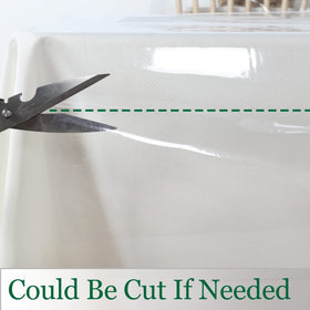 Obstal clear tablecloth easy-care with mild soap and damp cloth