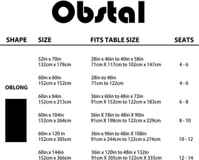 Obstal clear tablecloth ideal for weddings or casual gatherings.