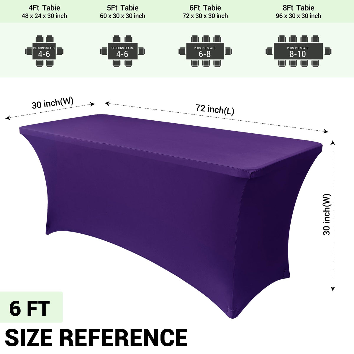 Obstal dark purple finish adds color and elegance to events
