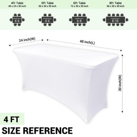 Obstal elastic leg pockets secure table legs for a clean presentation