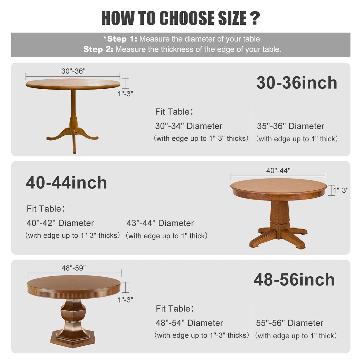 Obstal round table cloth requires no clips thanks to its elastic edge.
