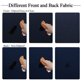 Illustrative size guide for Obstal round table cloth fitting 40–44 inch tops