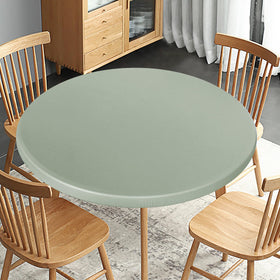 Obstal Sage Green round table cloth suitable for indoor and outdoor use.