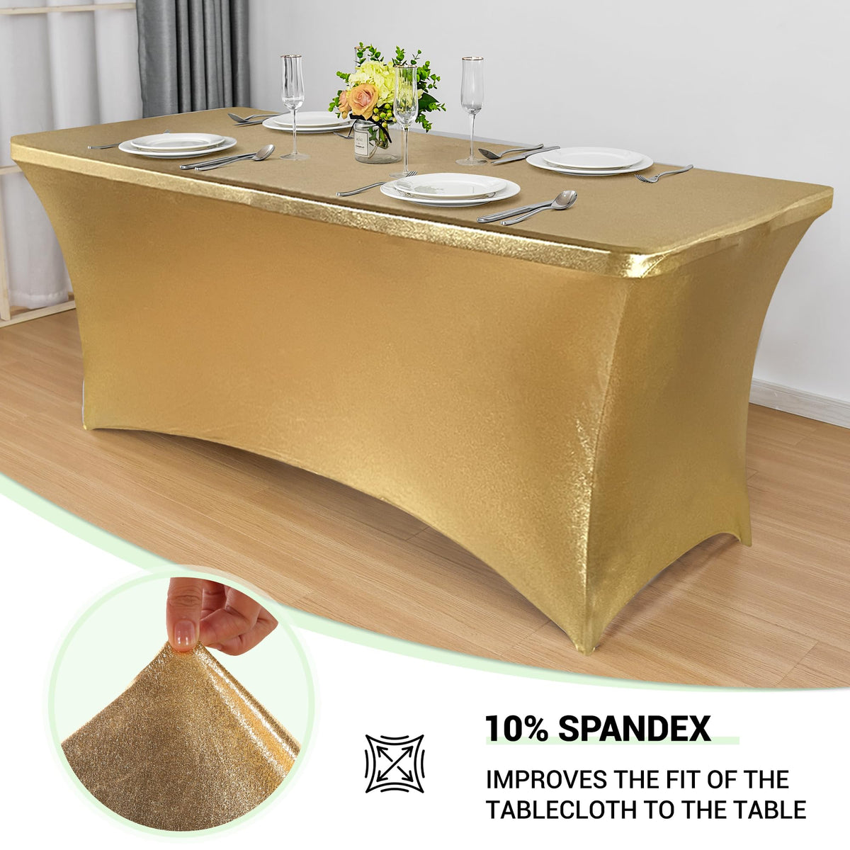 Obstal tablecloth showing stain resistance and wrinkle resistance for a pristine surface.