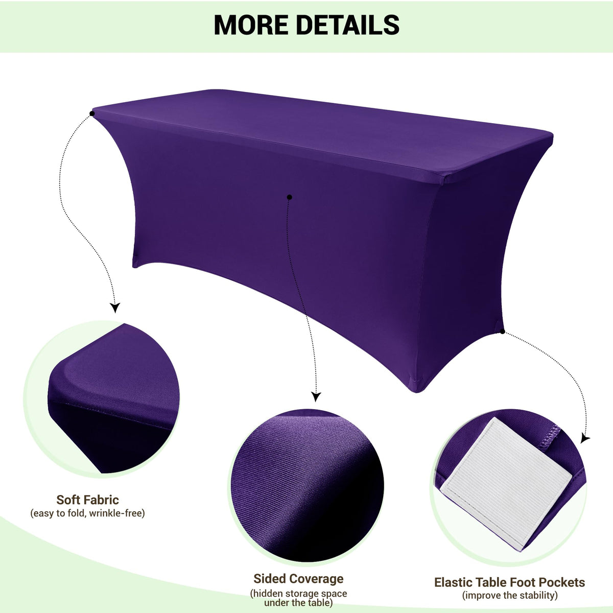 Obstal stain- and wrinkle-resistant tablecloth keeps surfaces neat