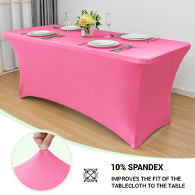 Closeup of Obstal leg pockets showing secure fit on a banquet table.