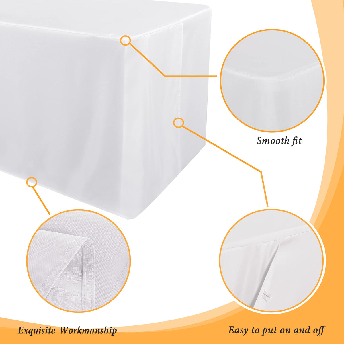Close-up of Obstal waterproof finish on white fabric for reliable spill resistance.