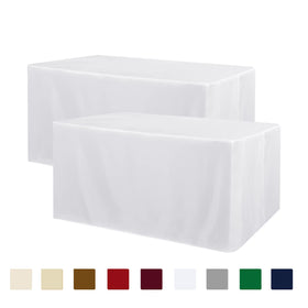 Obstal tablecloth on a wedding banquet setup, delivering elegant coverage and surface protection.