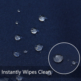 Obstal tablecloth with stain-proof and scratch-resistant finish on table