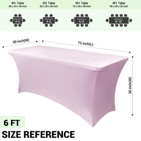 Obstal universal-fit banquet table cover in use at event setup