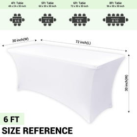 Obstal white table cover ideal for wedding setups and reception tables.