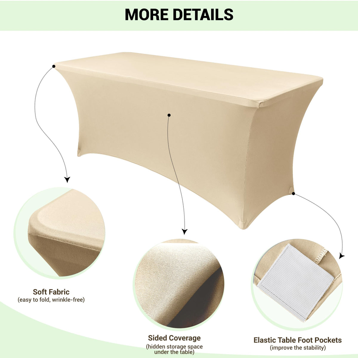 Obstal wrinkle-resistant finish provides smooth, professional appearance for events.