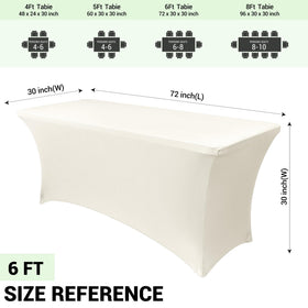 Obstal wrinkle-resistant cream tablecloth ready for events.