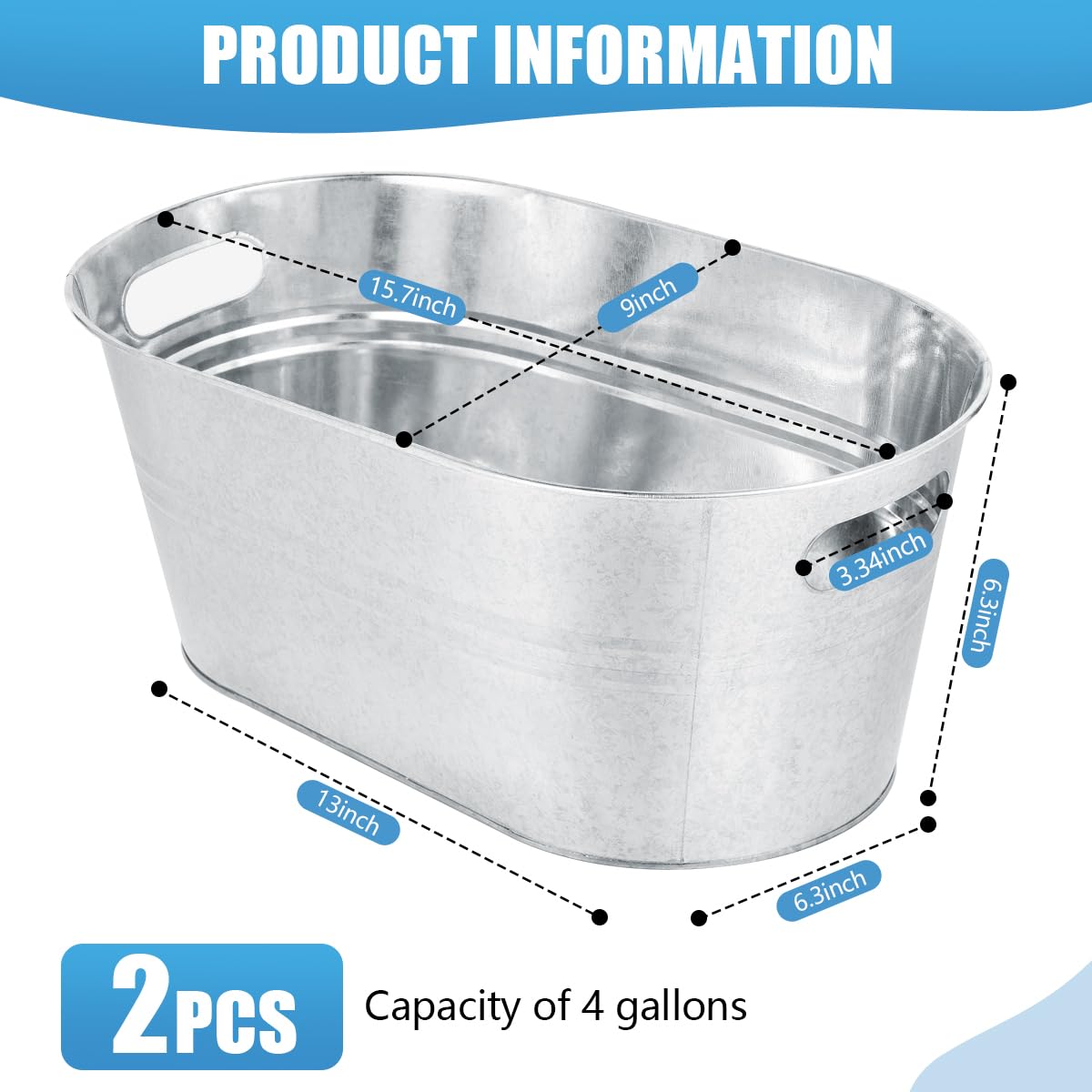 OBTANIM 4-gallon metal cooler with handles for convenient serving.