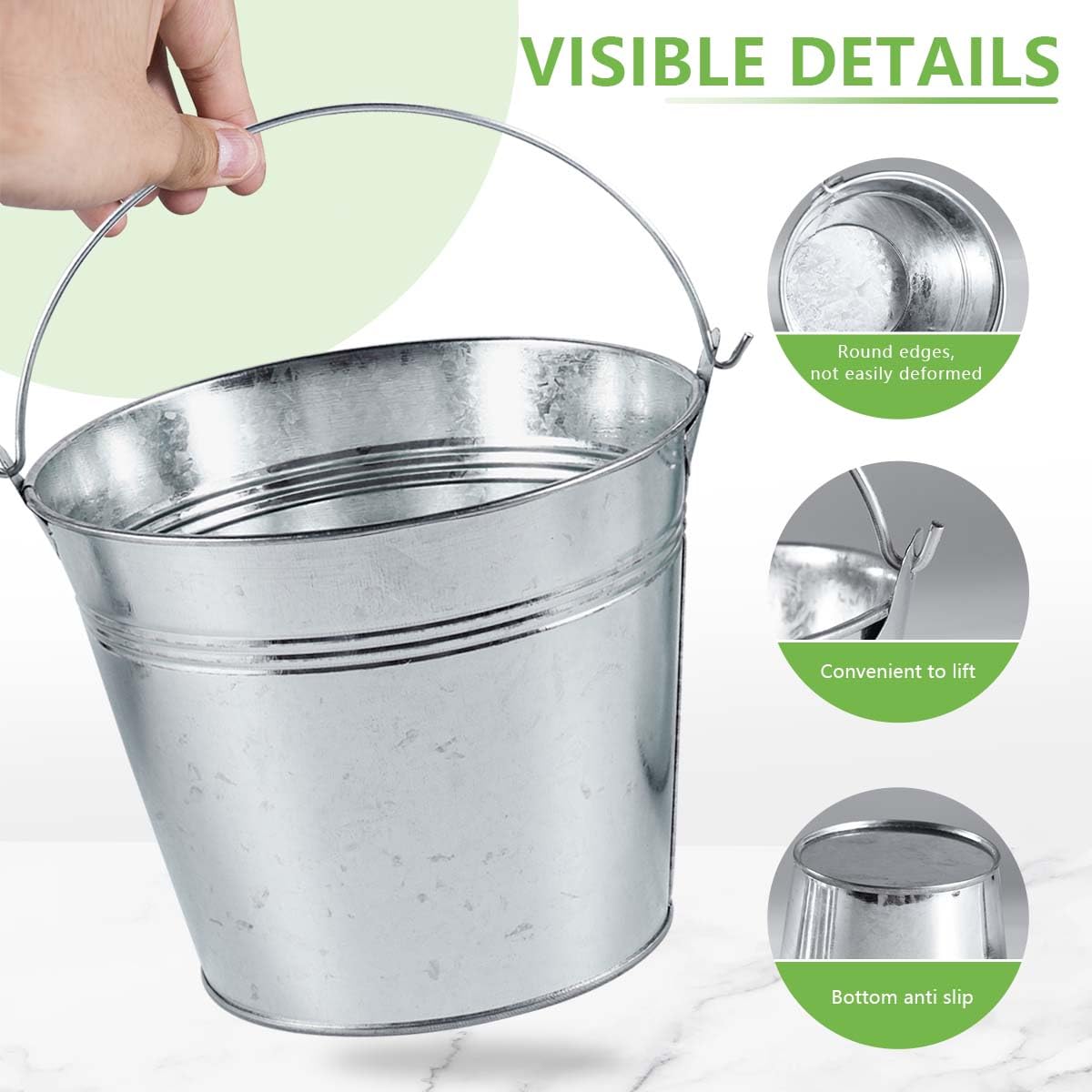 OBTANIM 8-pack buckets ideal for succulents and small decor accents.