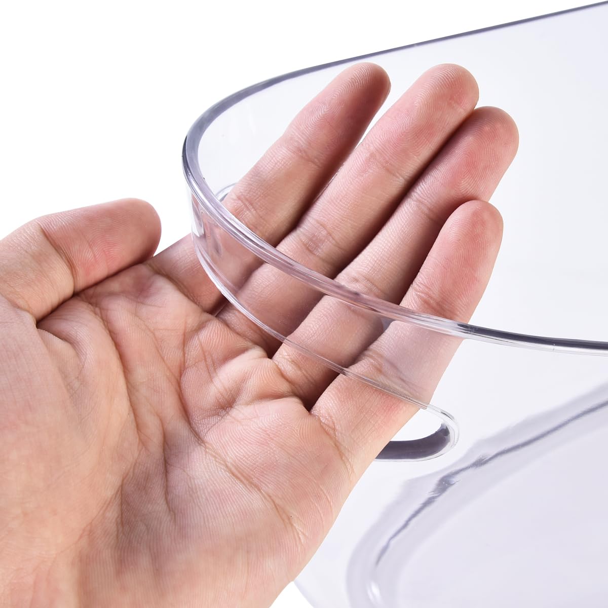 OBTANIM clear acrylic ice bucket with scoops enables convenient self-serve