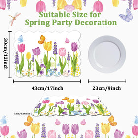 OBUSATT Tulip dining mats with white background enhance indoor and outdoor dining experiences