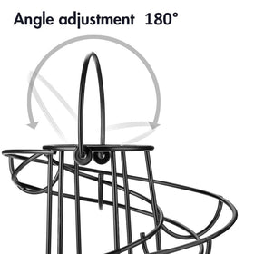 OBVIS egg rack in use on counter promotes easy rotation and visibility.