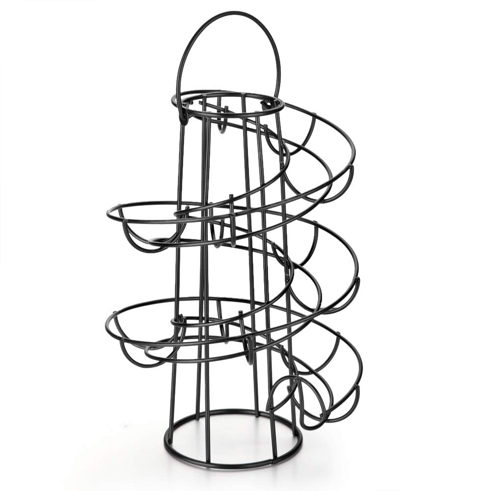 OBVIS 22-egg capacity rack displays multiple eggs neatly on a kitchen counter.