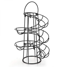 OBVIS 22-egg capacity rack displays multiple eggs neatly on a kitchen counter.