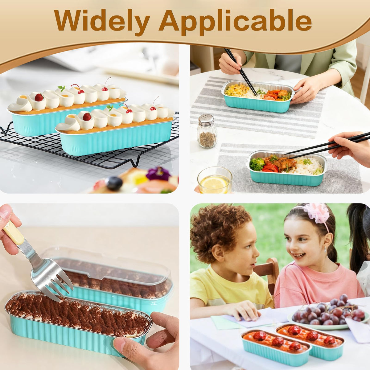 OBXMLFY mini loaf pans blue picnic-ready kit for outdoor treats