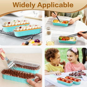 OBXMLFY mini loaf pans blue picnic-ready kit for outdoor treats