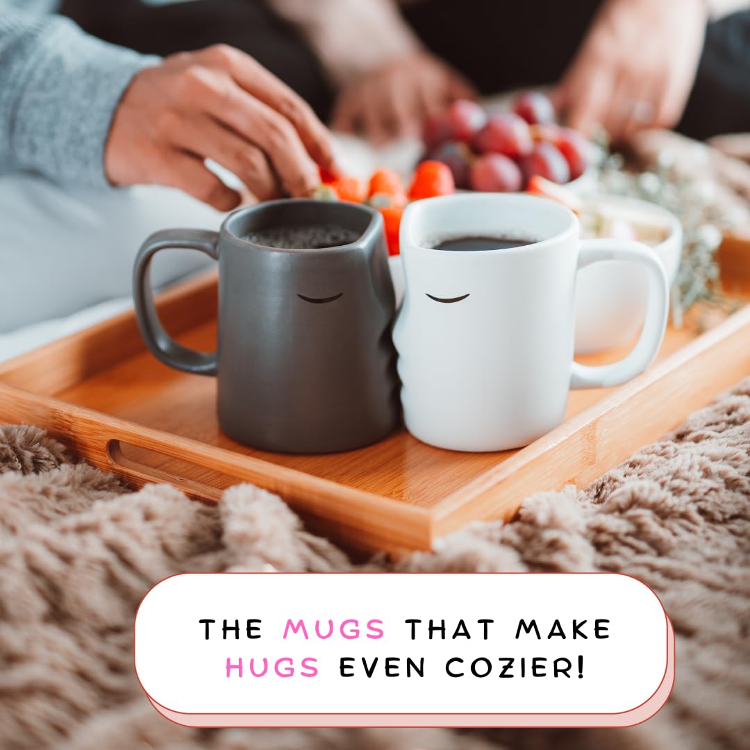 Occasionals kissing couple mug set side-by-side, perfect for daily tea or coffee.