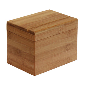 Oceanstar bamboo recipe box divider frame keeps 4x6 cards organized and accessible.