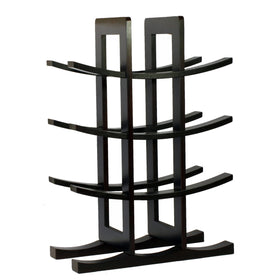 Oceanstar WR1132 front view bamboo wine rack with twelve-bottle storage