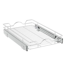 OCG pull-out cabinet organizer chrome finish complements modern hardware.
